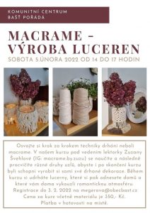 Workshop Macrame - výroba luceren