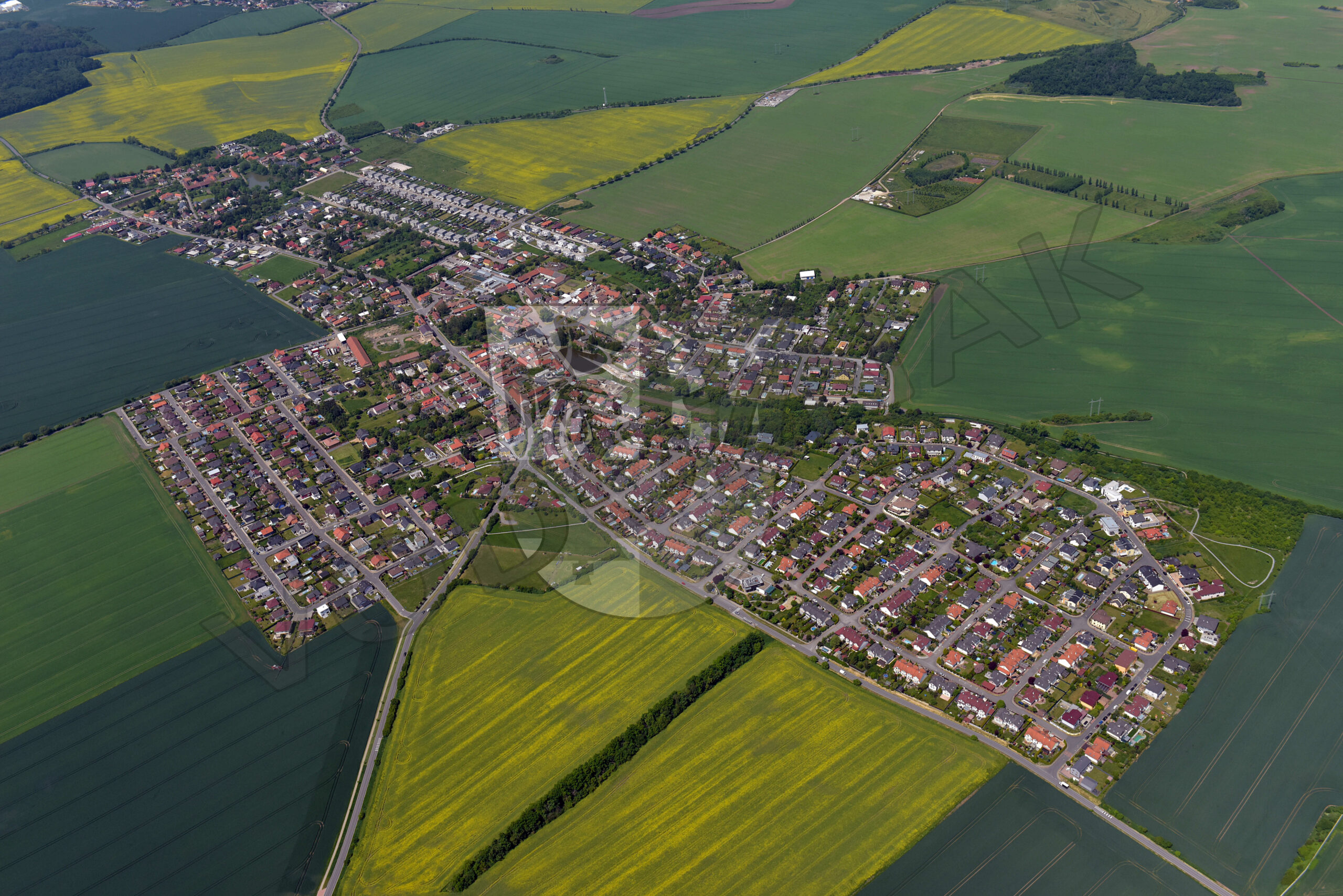 Letecký snímek obce - 4/7