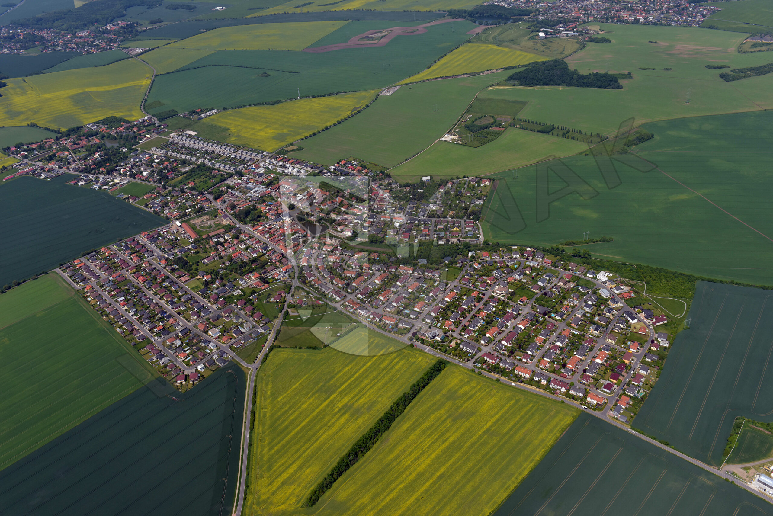 Letecký snímek obce - 5/7